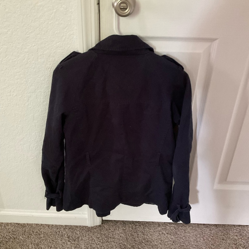 Rue 21 navy blue coat. Size medium juniors.